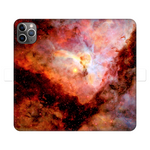 Carina Nebula Red Edition Premium Wallet Phone Case