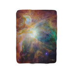 Orion Nebula Sherpa Fleece Blanket