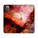 Carina Nebula Red Edition Premium Wallet Phone Case