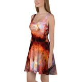Carina Nebula Red Edition Kozmic Skater Dress