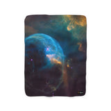 Bubble Nebula Sherpa Fleece Blanket